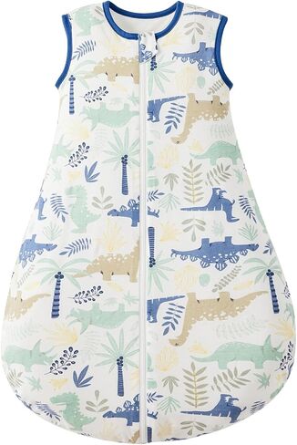 Duomiaomiao 3.5 TOG Baby Sleep Sack 100% Cotton Winter Long Sleeve Baby Wearable Blanket, Super Warm Quilted Comfy Toddler Sleeping Bag in Saudi Arabia