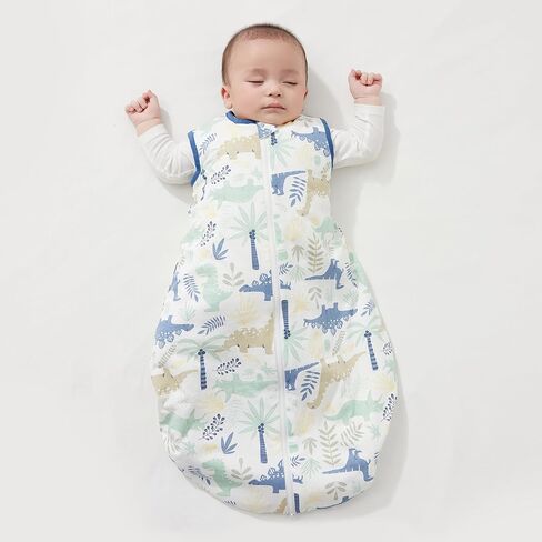 Duomiaomiao 3.5 TOG Baby Sleep Sack 100% Cotton Winter Long Sleeve Baby Wearable Blanket, Super Warm Quilted Comfy Toddler Sleeping Bag in Saudi Arabia