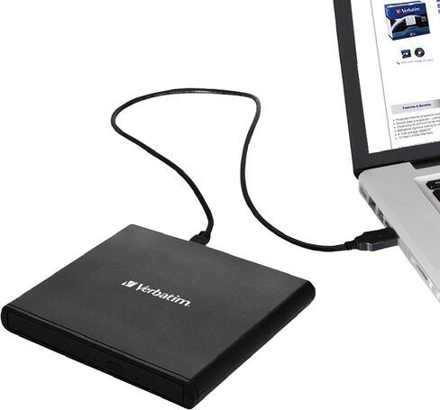 Verbatim External Slimline Blu-Ray RW Drive - 43890 - Black in Kuwait