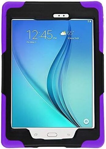 KIQ Galaxy Tab A 10.1 Case T580 2016, Shockproof Full-Body Heavy Duty Rugged Impact Drop Protection Cover for Samsung Galaxy Tab A 10.1" SM-T580 SM-T585 (Armor Black) in Saudi Arabia