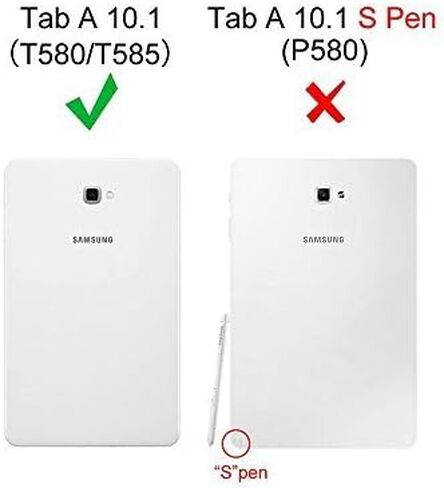 KIQ Galaxy Tab A 10.1 Case T580 2016, Shockproof Full-Body Heavy Duty Rugged Impact Drop Protection Cover for Samsung Galaxy Tab A 10.1" SM-T580 SM-T585 (Armor Black) in Saudi Arabia
