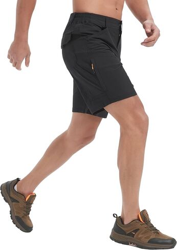 Hiking Shorts Men Cargo Quick Dry Lightweight Stretch Tactical Shorts for Fishing Travel Casual with Multi Pockets in Kuwait