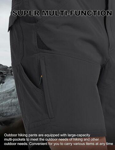 Hiking Shorts Men Cargo Quick Dry Lightweight Stretch Tactical Shorts for Fishing Travel Casual with Multi Pockets in Kuwait