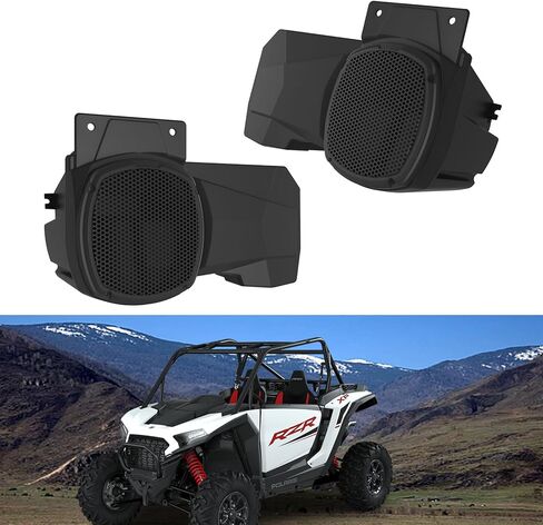 حاويات سماعات رياضية لـ Polaris RZR XP 1000/XP 4 1000 2024، UTV مكبر صوت للمقعد الخلفي حاملات دعامات تثبيت لملحقات Polaris (قطعتان) in Kuwait