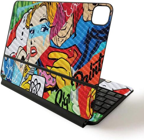 MightySkins Skin for Apple Magic Keyboard for iPad Pro 11-inch (2020) - Sushi | Protective, Durable, and Unique Vinyl Decal wrap cover in Saudi Arabia