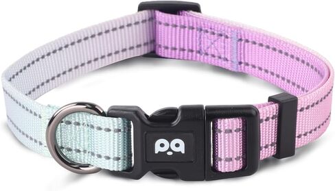 Dog Collar Cute Flower, Reflective Adjustable Basic Collars for Girl Female Small Medium Large Dogs Walking Running(X-Small,Purple) in Saudi Arabia