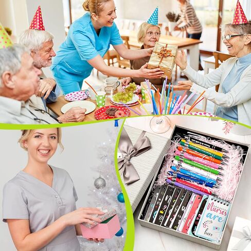 Spiareal 24 Pcs Nurse Appreciation Gifts Set Nurse Pens Nurse Notebooks Motivational Ballpoint Pens Inspirational Notepads Nurse Journal Ballpoint Pens for Women Nurses Office Gift Supplies (Nurses Do in Saudi Arabia
