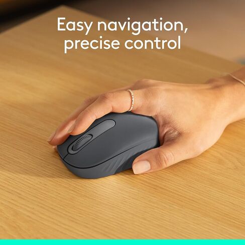 Logitech M196 Bluetooth Wireless Mouse, Compact and Portable Mouse for Laptops, Tablets and More, 12-Month Battery, Smooth Tracking, Compatible with PC and Mac, Windows and macOS - Graphite in Saudi Arabia