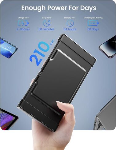 Foldable Bluetooth Keyboard, Full-Size Folding Portable Keyboard with Numeric Keypad, Battery Display & Lock Hinge, Travel Wireless Keyboard for Tablet Smartphone Laptop PC Windows iOS Android in Saudi Arabia