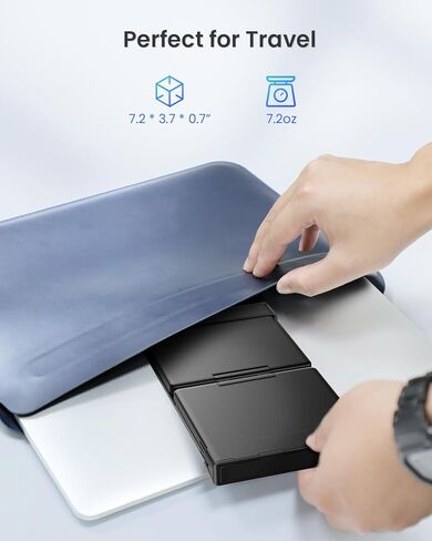 لوحة مفاتيح بلوتوث قابلة للطي، لوحة مفاتيح محمولة كاملة الحجم قابلة للطي مع لوحة مفاتيح رقمية، شاشة عرض البطارية ومفصلة قفل، لوحة مفاتيح لاسلكية للسفر للكمبيوتر اللوحي والهواتف الذكية وأجهزة الكمبيوتر المحمول Windows iOS Android in Kuwait