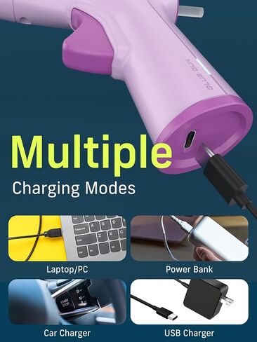 Cordless Hot Glue Gun Kit with 30 Pcs Sticks,Less Drip Nozzle,12s Preheating,2Ah Battery,Auto Shut-Off,for School Crafts DIY Arts Project Home Repairs Party Decorations,Grey in Saudi Arabia