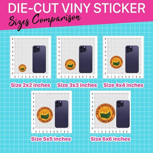 Set 3Pcs We've Always Done It This Way Sticker Funny Dumpster Fire Mental Health Sticker Waterproof 3 Inches Die-Cut Vinyl Sticker for Hard Hat Water Bottle Phone Book Kindle Laptop Many Sizes in Kuwait