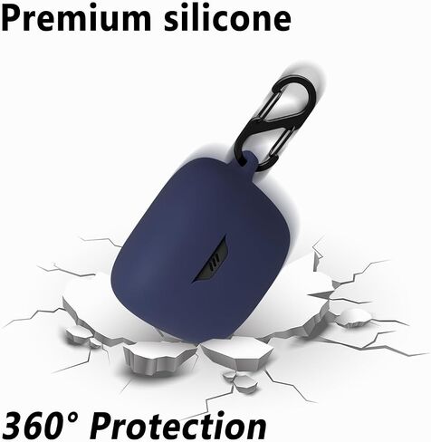 Geiomoo Silicone Case for JBL Tune Beam, Protective Cover with Carabiner (Black) in Saudi Arabia