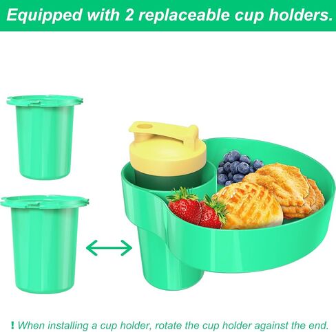 Kids Car Seat Tray, Travel Trays for Kids with Car Cup Holder, Toddlers Road Trip Essential, Travel Snacks Food Plate for Stroller, Boosters, and Anywhere with a Cup Holder Tray-Pink in Saudi Arabia