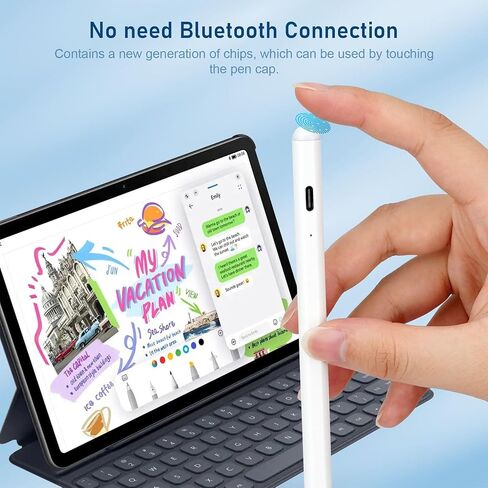 Stylus Pen for iOS/Android，Led Indicators，Tilt Sensitivity，Wide Compatibility Compatible for All iOS/Android/iPhone & Tablet(Suitable for capacitors Screen) in Saudi Arabia