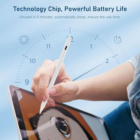 Stylus Pen for iOS/Android，Led Indicators，Tilt Sensitivity，Wide Compatibility Compatible for All iOS/Android/iPhone & Tablet(Suitable for capacitors Screen) in Saudi Arabia