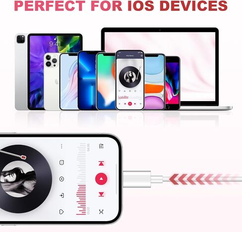 Wired Earbuds with Mic,HiFi Stereo Wired Headphones Colorful Wired Earphones for iPhone iPad iPod Touch Compatible with iPhone 14/13/12/11/XR/XS/X/8/7/SE,Supports All iOS Systems in Saudi Arabia