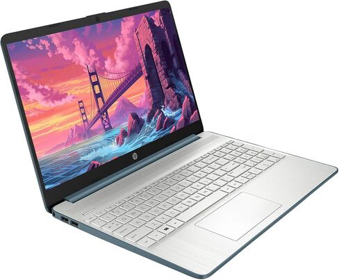 HP 15.6" FHD Screen Laptop with Microsoft Office Lifetime License, 12thIntel Core i5-1235U Processor, 16GB RAM, 1TB SSD，HDMI, Wi-Fi, Bluetooth, HDMI, Type-C, Skyerd Portable SSD, Win11 Pro, Blue in Saudi Arabia