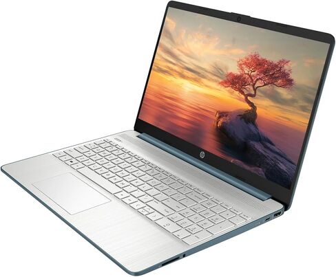 HP 15.6" FHD Screen Laptop with Microsoft Office Lifetime License, 12thIntel Core i5-1235U Processor, 16GB RAM, 1TB SSD，HDMI, Wi-Fi, Bluetooth, HDMI, Type-C, Skyerd Portable SSD, Win11 Pro, Blue in Saudi Arabia
