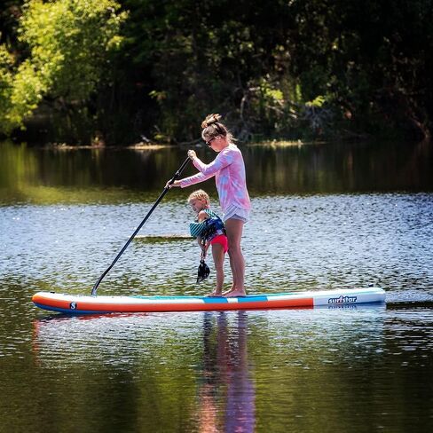 surfstar Inflatable Paddle Board, Stand Up Paddle Boards for Adults, 10’6’’x33’’x6" Paddleboard Lightweight SUP with Premium Ankle Leash, Floating Paddle, Dual Action Pump, Backpack, Waterproof Bag in Saudi Arabia