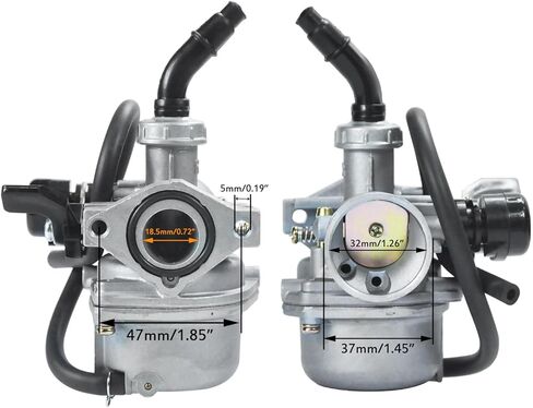 PZ19 Carburetor Carb Air Filter Fuel Line Kit for 50cc 70cc 90cc 110cc 125cc Tao Tao GK110 Baja SSR Apollo Coolster Chinese Kids Four Wheeler ATV Go Kart CRF50 XL70 Dirt Pit Bike Motor Black in Kuwait