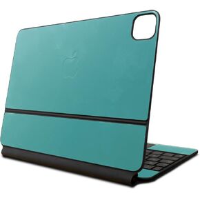 Skin Compatible with Apple Magic Keyboard for iPad Air 11-inch (M2) 2024 - Solid Turquoise - Premium 3M Vinyl Protective Wrap Decal Cover - Easy to Apply | Crafted in The USA by MightySkins