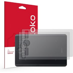 skoko Screen Protector (2pcs) & Button (1set) Protector compatible with Wacom Intuos Small PTH 460 Anti Glare & Soft Paper feel Film