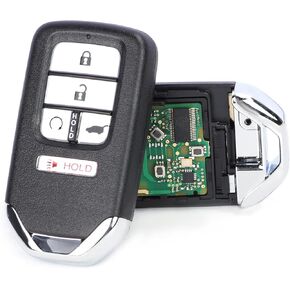 Keyless Entry Smart Remote Key Fob Replacement for Honda Civic CR-V Pilot 2016 2017 2018 2019 2020 2021 2022 433Mhz ID47 Chip FCC ID: KR5V2X, Model: A2C83161600 Black
