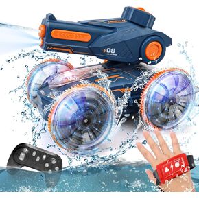 FUNiOi RC Gesture Control Stunt Car for Kids 5-7 6-12 8 9 10 11 Years Old Boys and Girls with Light & Music, 4WD, 360° Rotating, 2.4Ghz Remote Control Car Toys and Controlled by Hand