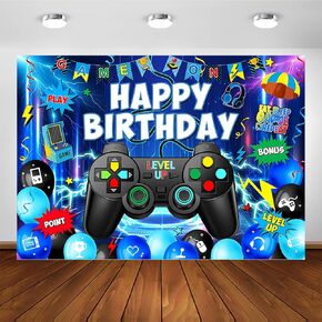 لعبة فيديو Avezano، خلفية عيد ميلاد سعيد، ديكورات حفلات أعياد الميلاد، مستوى أعلى من الألعاب، لعبة خلفية التصوير الفوتوغرافي للحفلات على لافتة حفلات أعياد الميلاد للأولاد اللاعبين (7 × 5 أقدام) in Kuwait