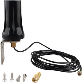 Outdoor 4G LTE 5dBi Aerial Antenna with 3m/9.8ft Cable Waterproof Wall Mount SMA Male Connector Compatible with Vodafone EE O2 Three 4G LTE Router Gateway Router Modem Wireless Trail Camera