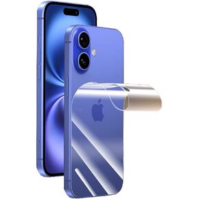 for iPhone 16 Plus Back Screen Protector Film Transparency Hydrogel Film Not Glass 2024 iPhone - 2 Pcs