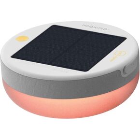MPOWERD Luci Explore: Solar Portable Light + Speaker + Phone Charger + Wake Up Light, Bluetooth Wireless App Control, Unlimited Color Options, 220 Lumens, Lasts 24 Hours, No Batteries Needed