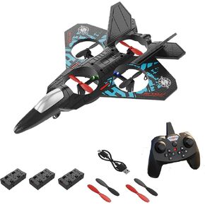 RC Fighter Airplane RC Helicopter Quadcopter,Mini Drone Remote Control Jet Plan, 2.4GHz RC Jet Fighter Airplane, Stuntwith 360° Flip,Easy to Fly RC Plane Beginner Toy for Boys Girl Adult Kids