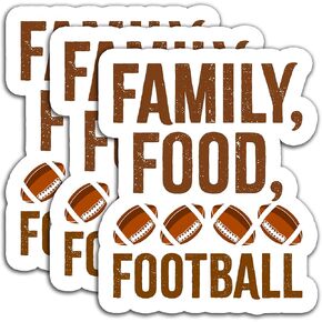 (3PCS) Touchdown Season Sticker Funny Football Stickers Decals Decor Books,Laptops, Tumblers, Scrapbooks, Water Bottbles, Phone Case, Waterproof Vinyl Decal, American Football Sticker 3" x 2.4 "