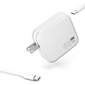 65W USB C Charger,Mini GaN Wall Charger Compact and Foldable PD Wall Fast Charger for Phone,Mac Book Pro,Universal Chromebook Charger USB C for Dell,Lenovo,Asus,Samsung,Acer Series Type C Power Cord