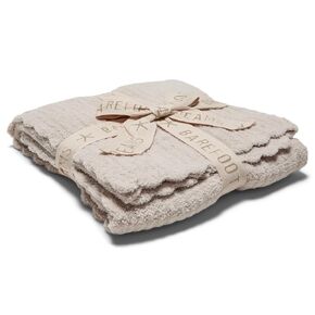 Barefoot Dreams, Unisex, CozyChic® Cuddle Receiving Blanket (Infant), Stone, Baby