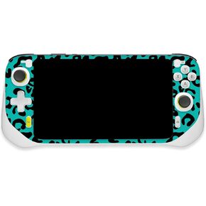 MightySkins Skin Compatible with Logitech G Cloud Gaming Handheld - Teal Leopard | Protective, Durable, and Unique Vinyl Decal wrap Cover | Easy to Apply, Remove, and Change Styles | Made in The USA