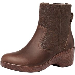 Alegria Scarlett Womens Leather Wedge Ankle Boots