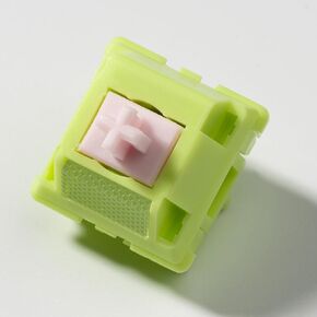 Mechanical Keyboard Switches-Chilkey 35pcs Sprout Green Tactile Switches, 5 Pin PCB Mount Factory Pre-Lubed Switch with POM Housing UPE Stem for MX Keycaps Gaming Keyboard Glorious Keycaps