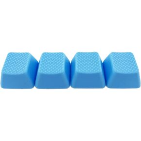 Blank TPR Rubber Gaming Keycaps 4 Keys Set 1u for Cherry MX Mechanical Keyboards Compatible OEM (R2, Neon Pink)