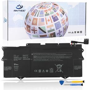 ANTIEE YM15G Laptop Battery Replacement for Dell XPS 13 9315 Series (Not for 9315 2-in-1) 9315-P1708LTW 9315-D1705S 9315-C0NNP 9315-WP01KR 0G9FHC G9FHC 0W6D4H W6D4H 11.55V 51Wh 4191mAh