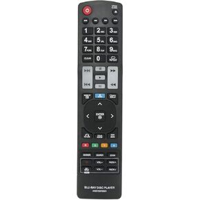 AKB72975301 Replacement Remote Control Applicable for LG BD590 BX585 BX580 BD570 BD550 Blu-ray Disc Player