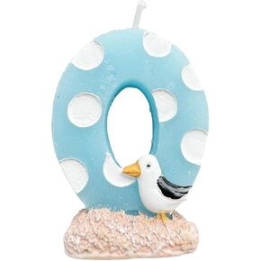 Sea Ocean Beach Themed Number Candles Birthday Number Candle Summer Theme Birthday Candles Number 1 Cake Toppers Decorations 1st Birthday Party Decorations (Number 1)