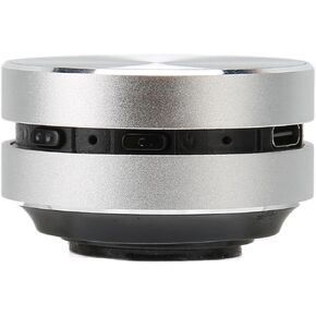 FOSA Mini Bluetooth Speaker, Bone Conduction Speaker, Stereo Magnetic Portable Speaker Support Dual Speaker, Speaker Music Player Support FM Radios (Silver)