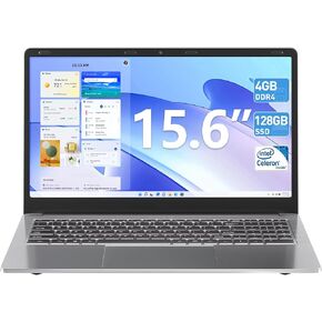 SGIN Laptops, Laptop 15.6 Inch, 4GB DDR4 512GB SSD Laptops Computer with Celeron Quad core CPU, Mini HDMI, USB3.0, Dual WiFi, 5000mAh, Numeric Keypad, Webcam, Type-C(Sliver) in Kuwait