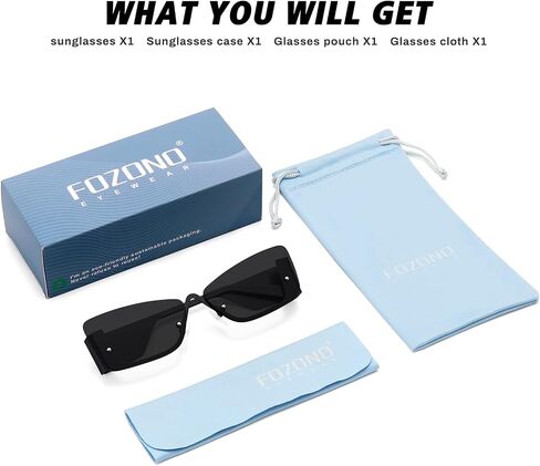 Fozono Trendy Cat Eye Sunglasses for Women Small Retro Classic Shades Metal Frame Vintage UV400 Protection FZN901 in Saudi Arabia