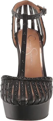Jessica Simpson Women's Bakir T-Strap Platform Pump, Black, 7 in Saudi Arabia