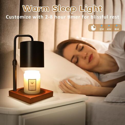 Candle Warmer Lamp with Timer, Electric Candle Warmers for Jar Candles, Birthday Gifts for Women Mom Her, Black Candle Warmer Lamp Adjustable Height, Women Gifts Ideas, Home Decor for Bedroom in Saudi Arabia