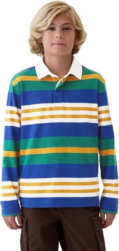 GAP Boys' Long Sleeve Rugby Polo in Saudi Arabia